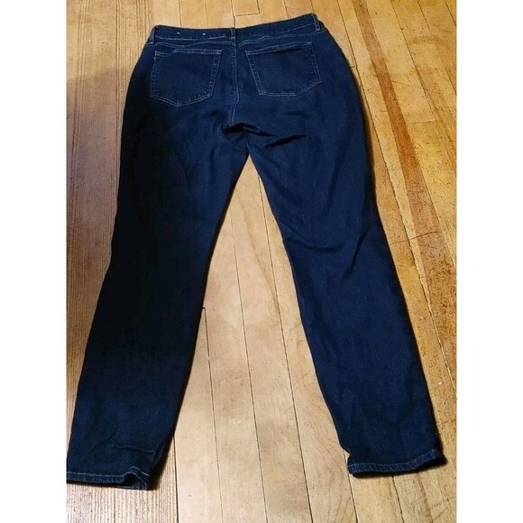 Loft Jeans Womens 4 Curvy Skinny Stretch Low Rise Blue Dark Wash Denim - Picture 4 of 5